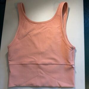 Lululemon Ribbed Tank Top Soft Pink Size 6 Athletic Yoga Cropped Sleeveless